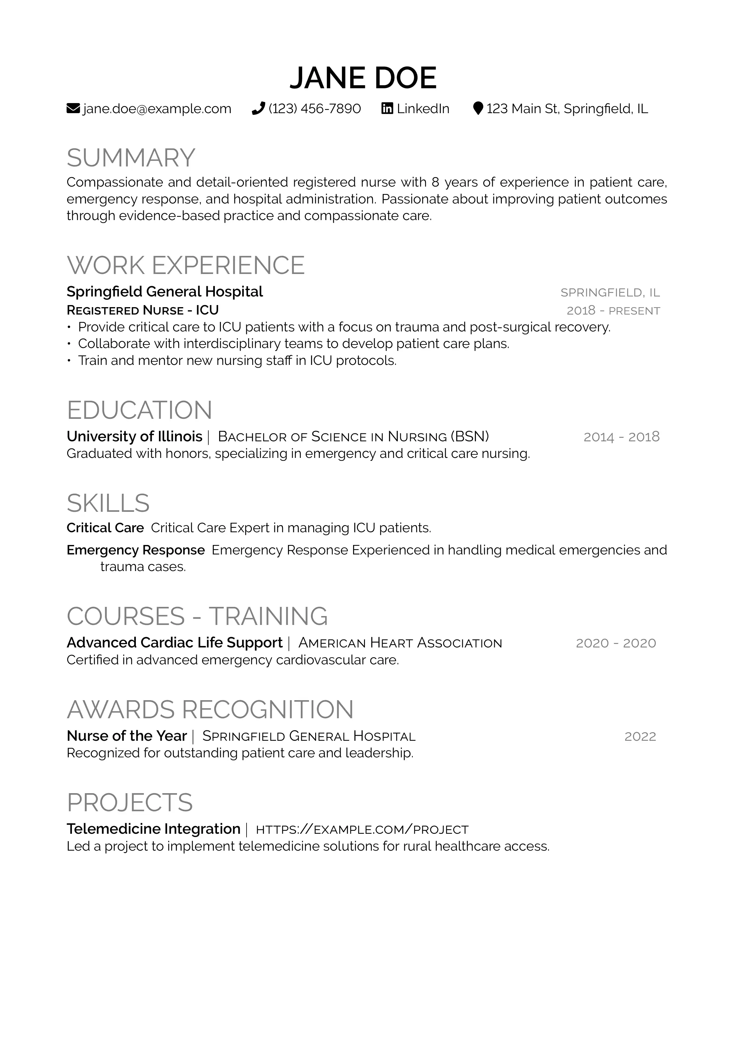 A clean and professional contact header designed for resumes and CVs, ensuring well-structured personal details with dynamic spacing and automatic text wrapping. This template seamlessly integrates essential contact information, including email, phone, website, and location, while maintaining a visually balanced and elegant layout.