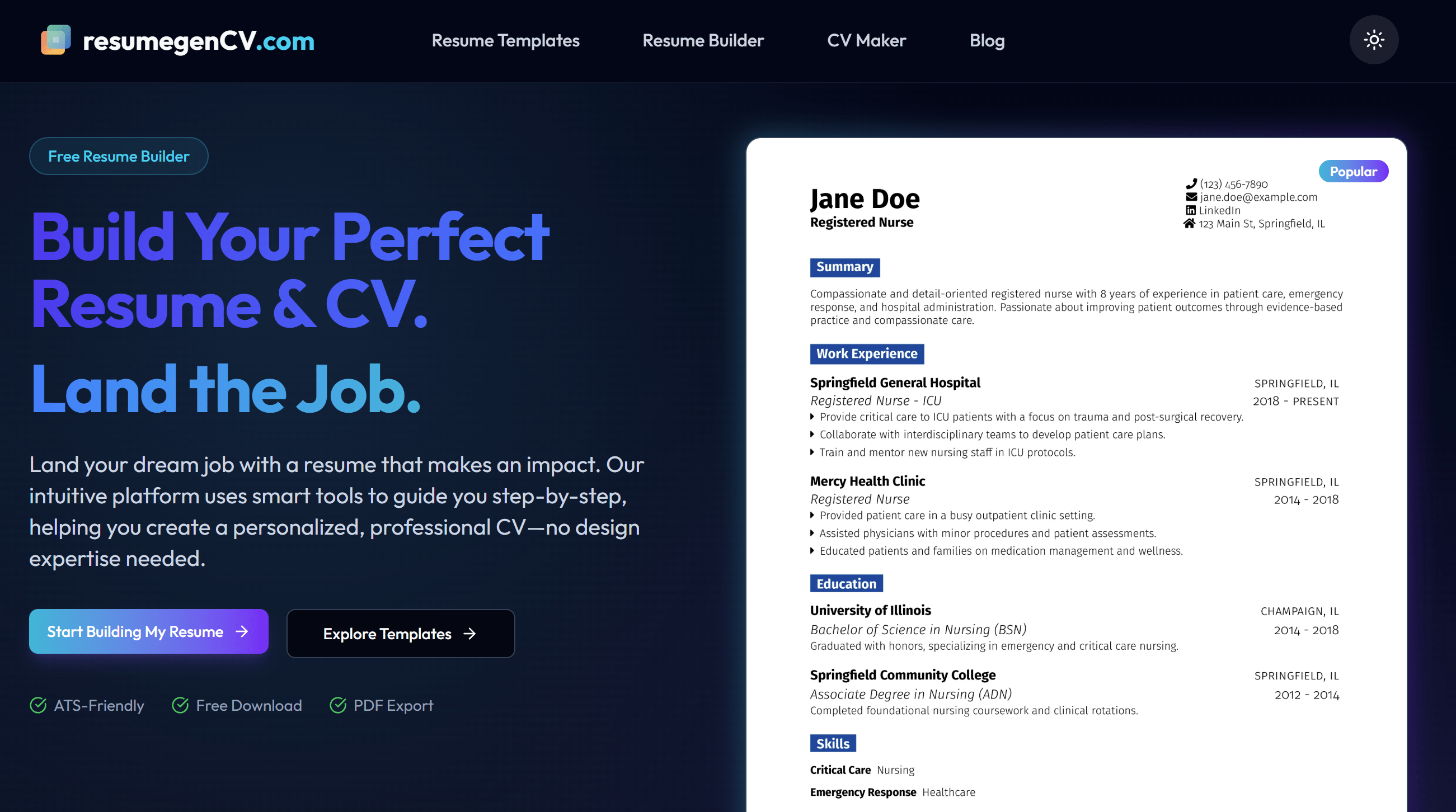 Resume Builder Editor - Og 
