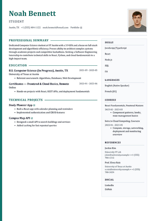 Harbor premium resume template with a senior two-column layout, accent rail, and refined typography for high-impact applications.